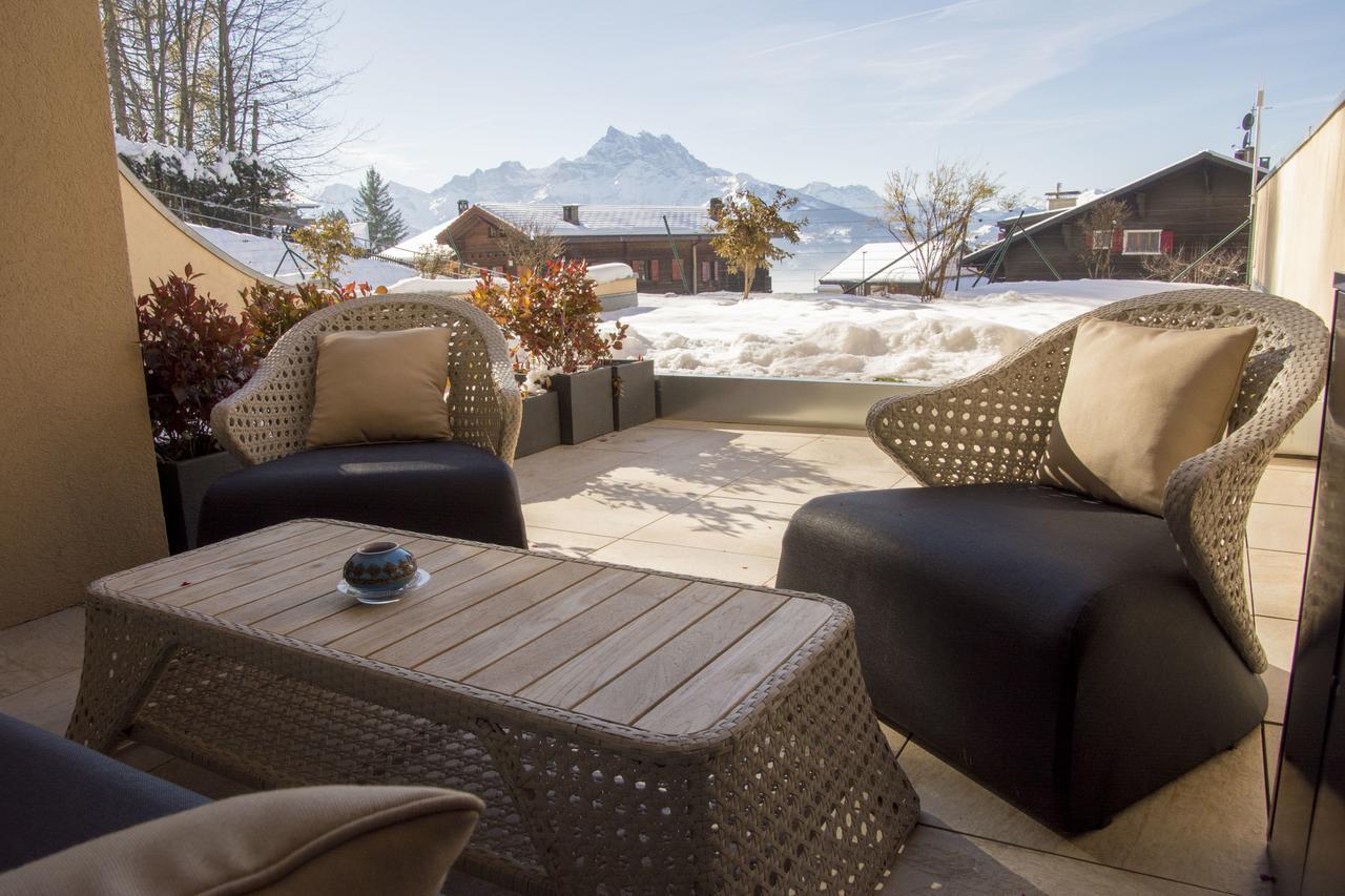 Appartements Dans La Residence Panorama Villars-sur-Ollon Buitenkant foto